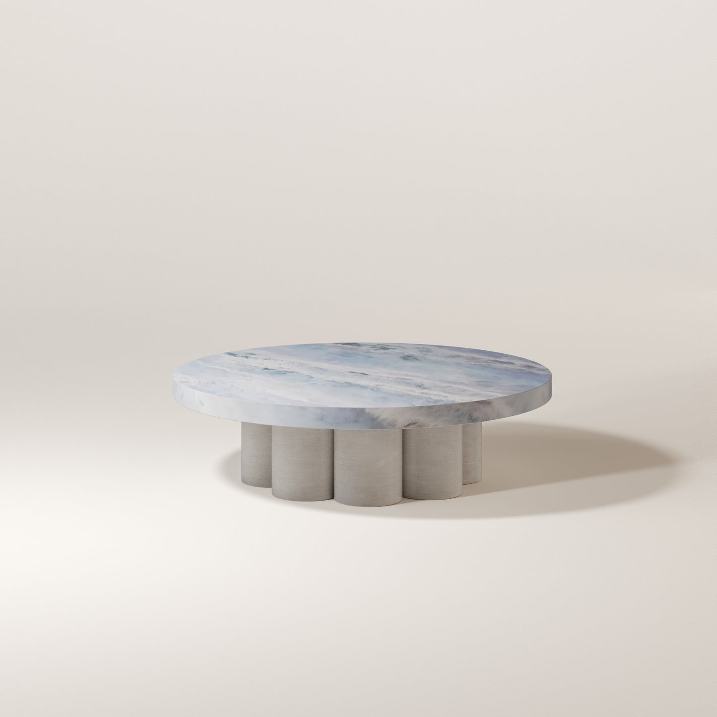 Brushed Stainless Steel / Blue Lumen