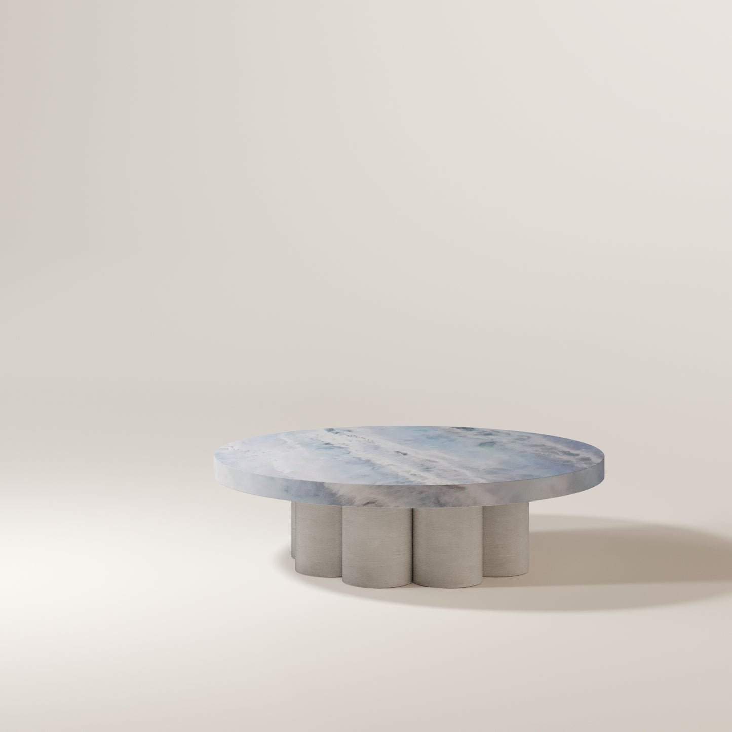 Brushed Stainless Steel / Blue Lumen