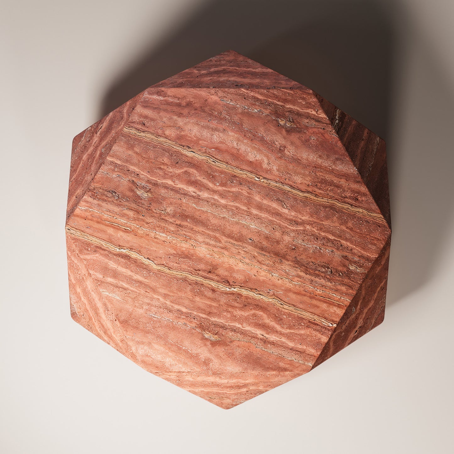 Red travertine