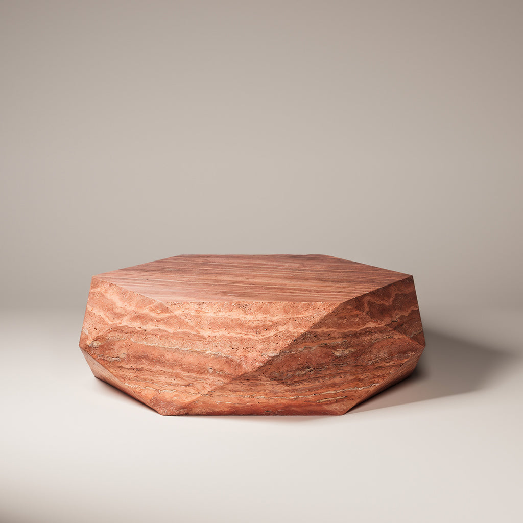 Red travertine