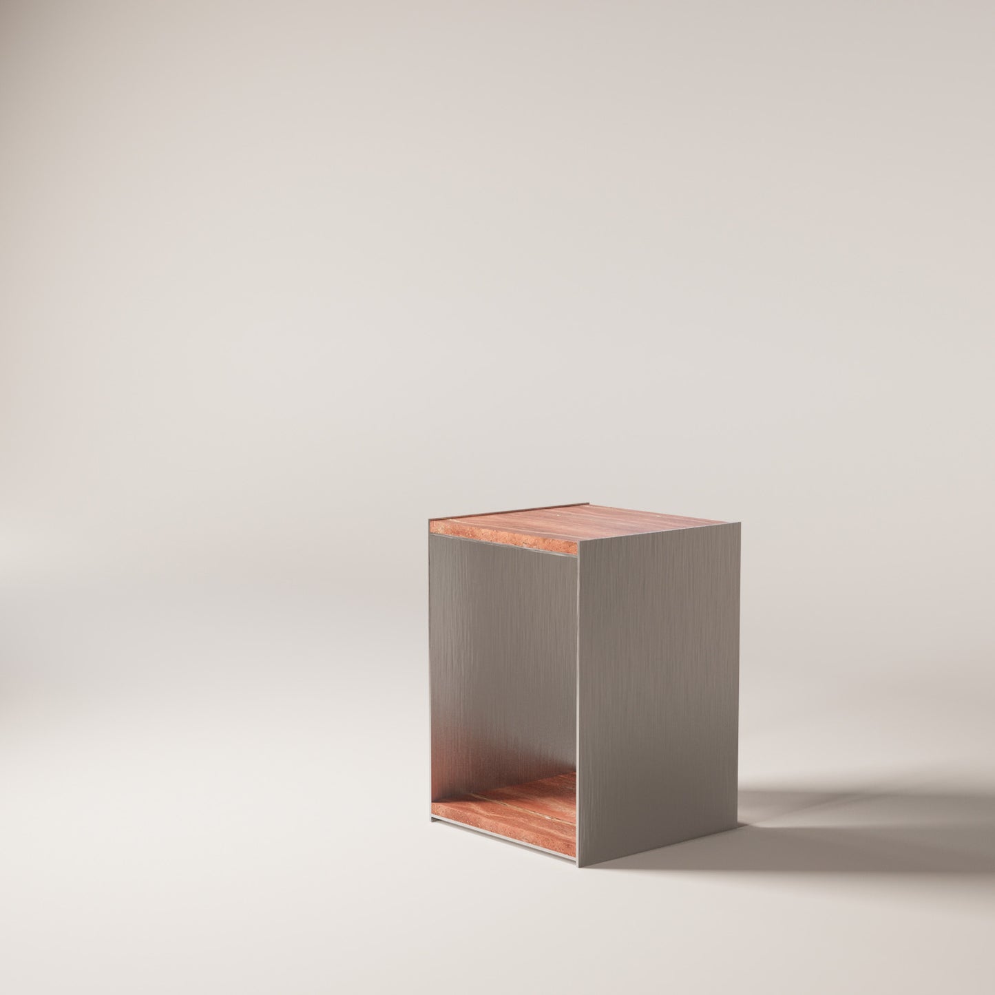 Red travertine