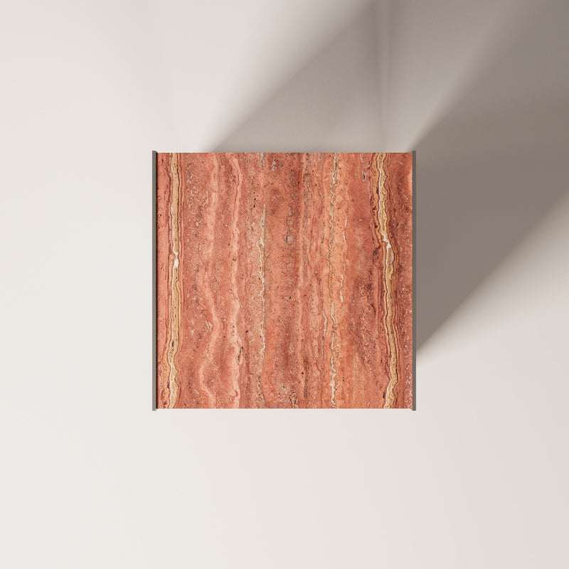 Red travertine