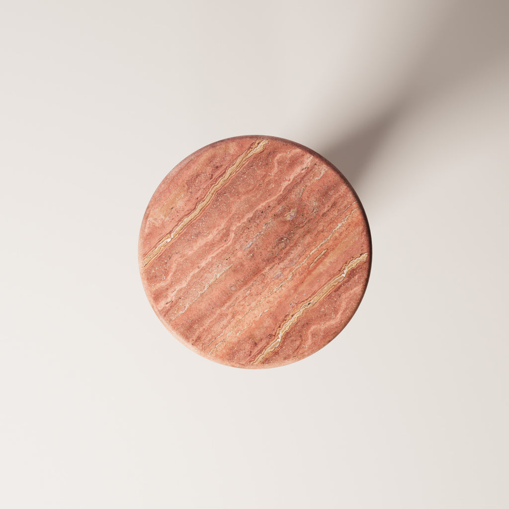Red travertine