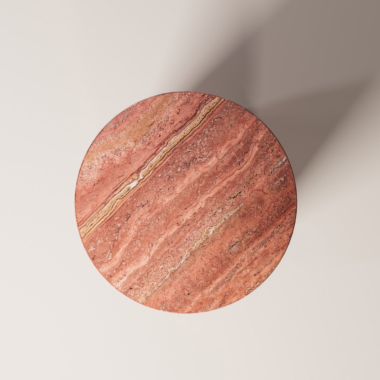 Red travertine