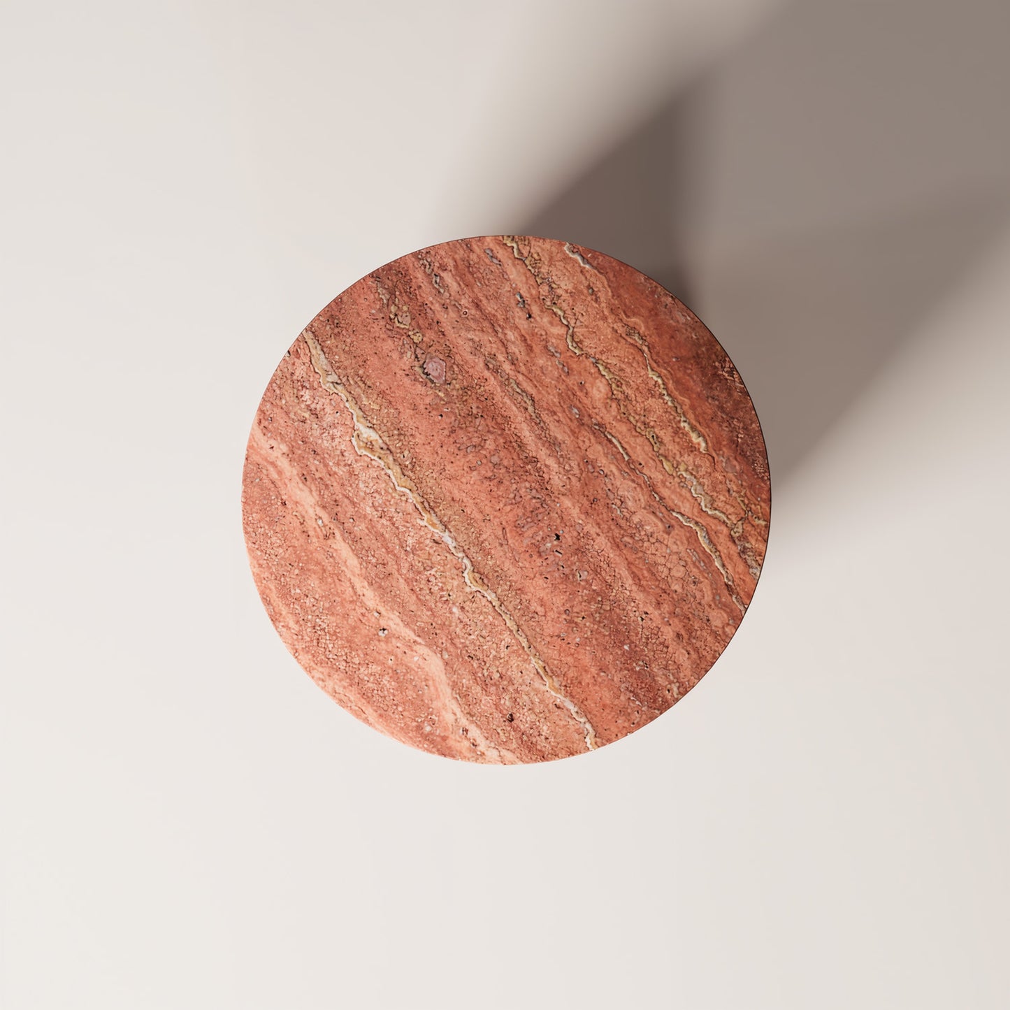 Red travertine
