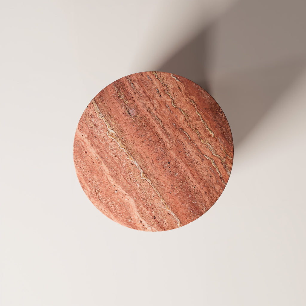 Red travertine