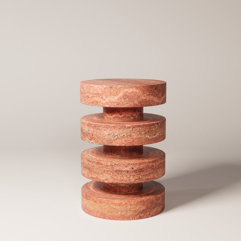 Red travertine