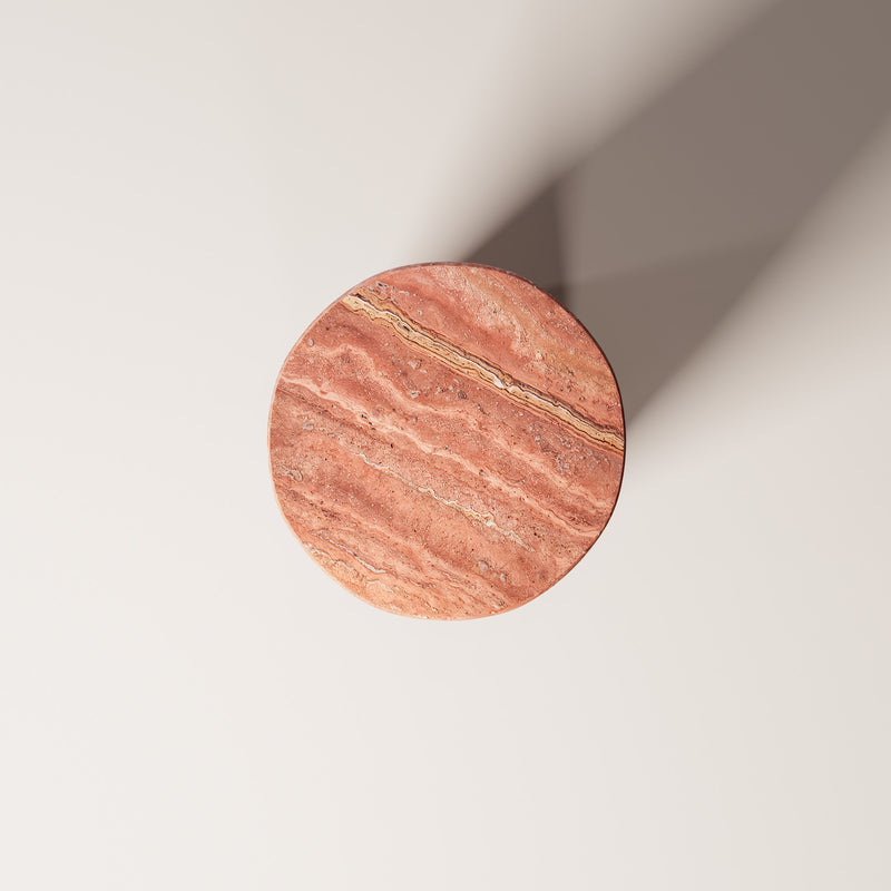 Red travertine