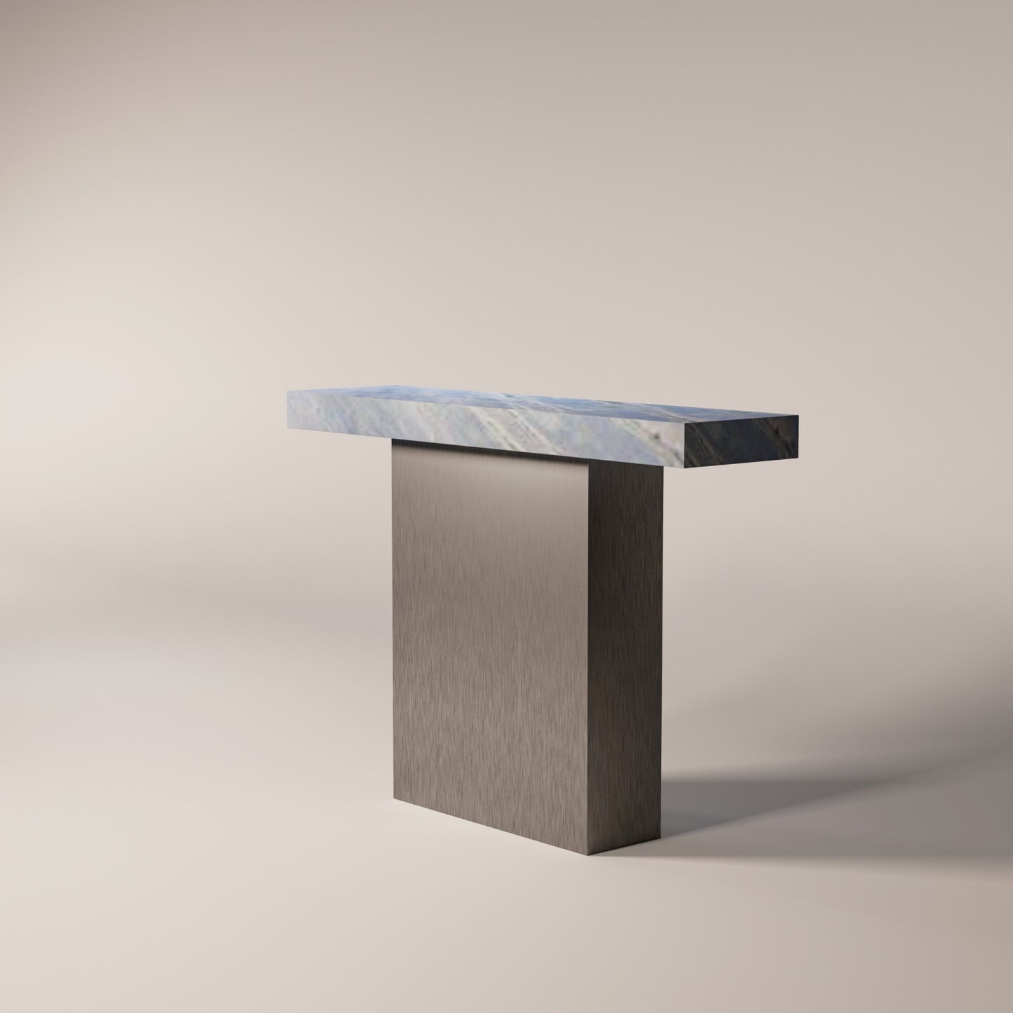 Brushed Stainless Steel / Blue Lumen