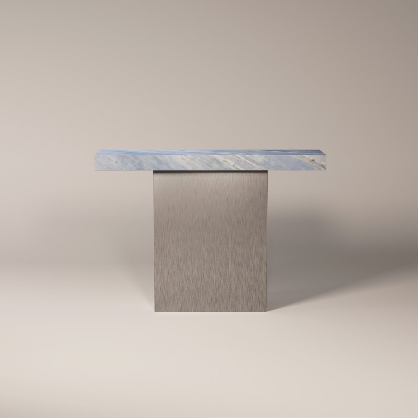 Brushed Stainless Steel / Blue Lumen