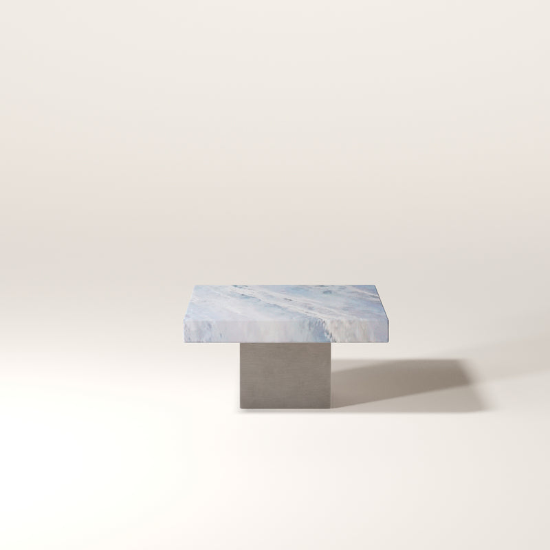 Brushed Stainless Steel / Blue Lumen