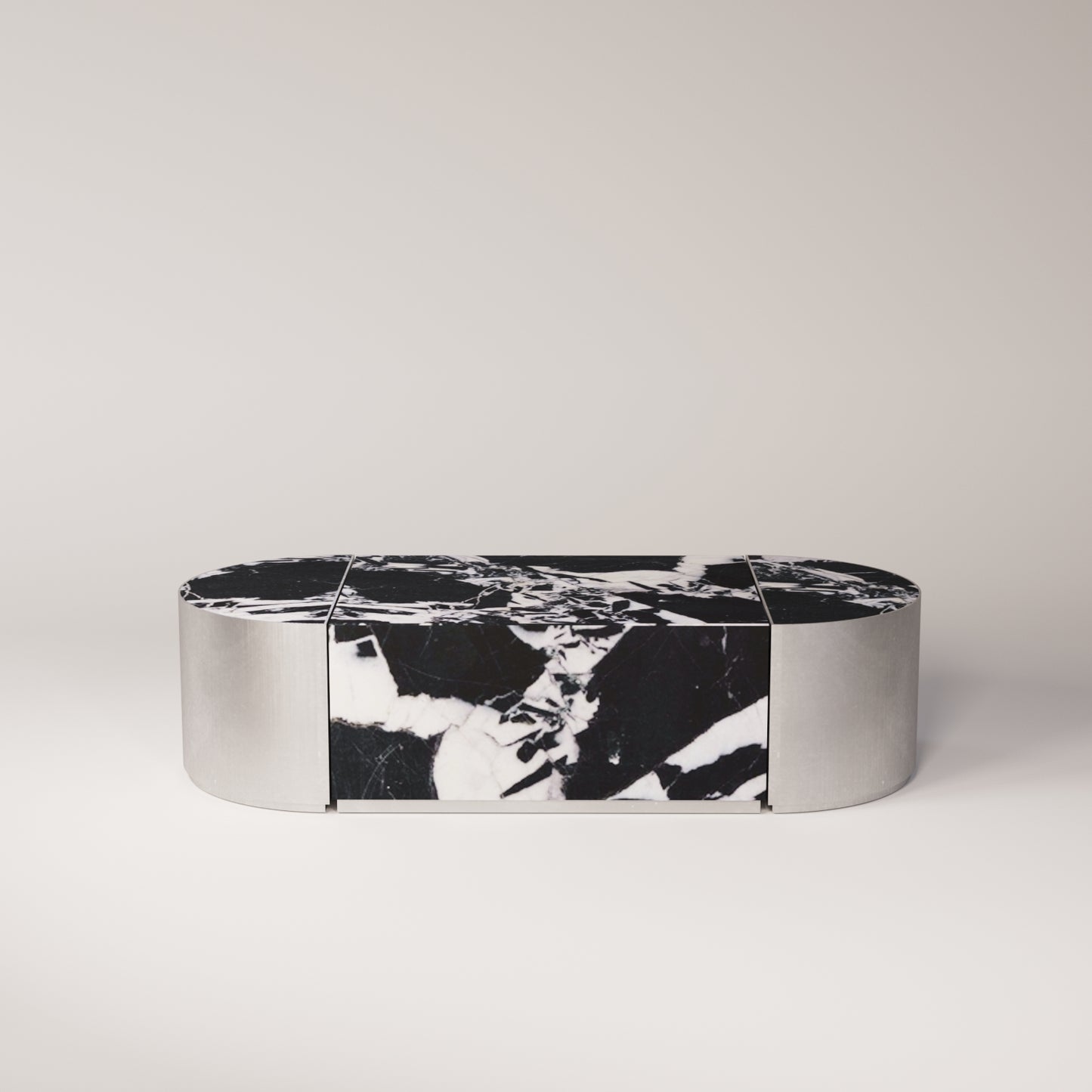 Mirror Stainless Steel / Noir Antique