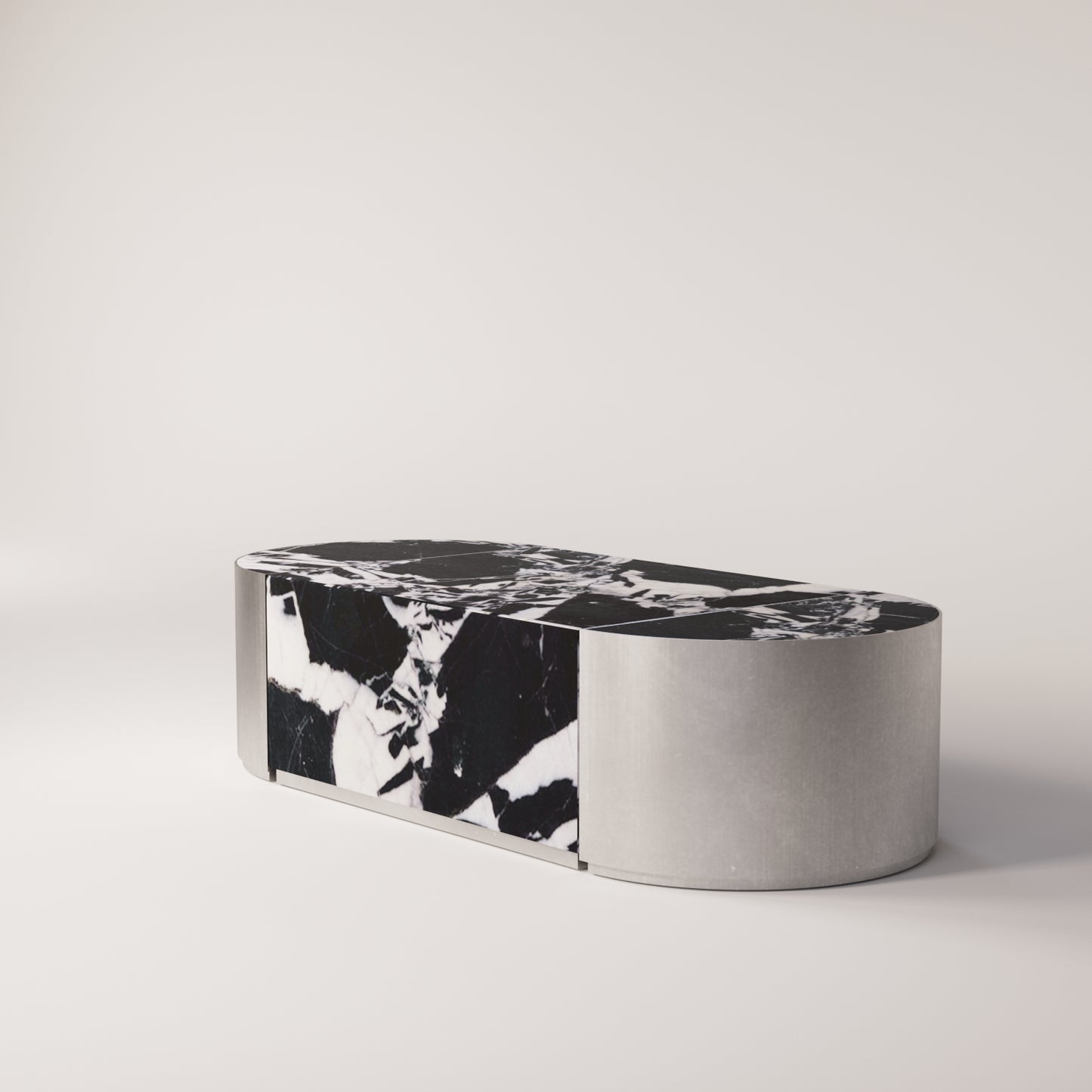 Mirror Stainless Steel / Noir Antique