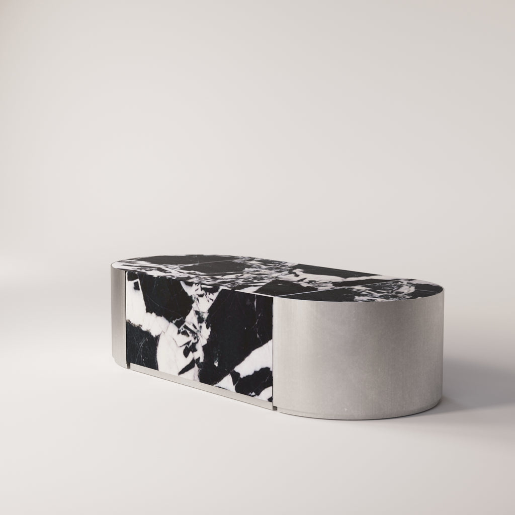 Mirror Stainless Steel / Noir Antique