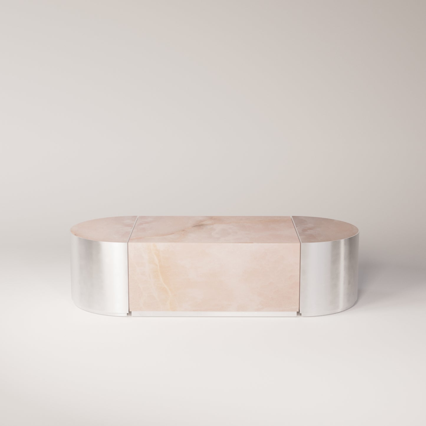 Mirror Stainless Steel / Pink Onyx