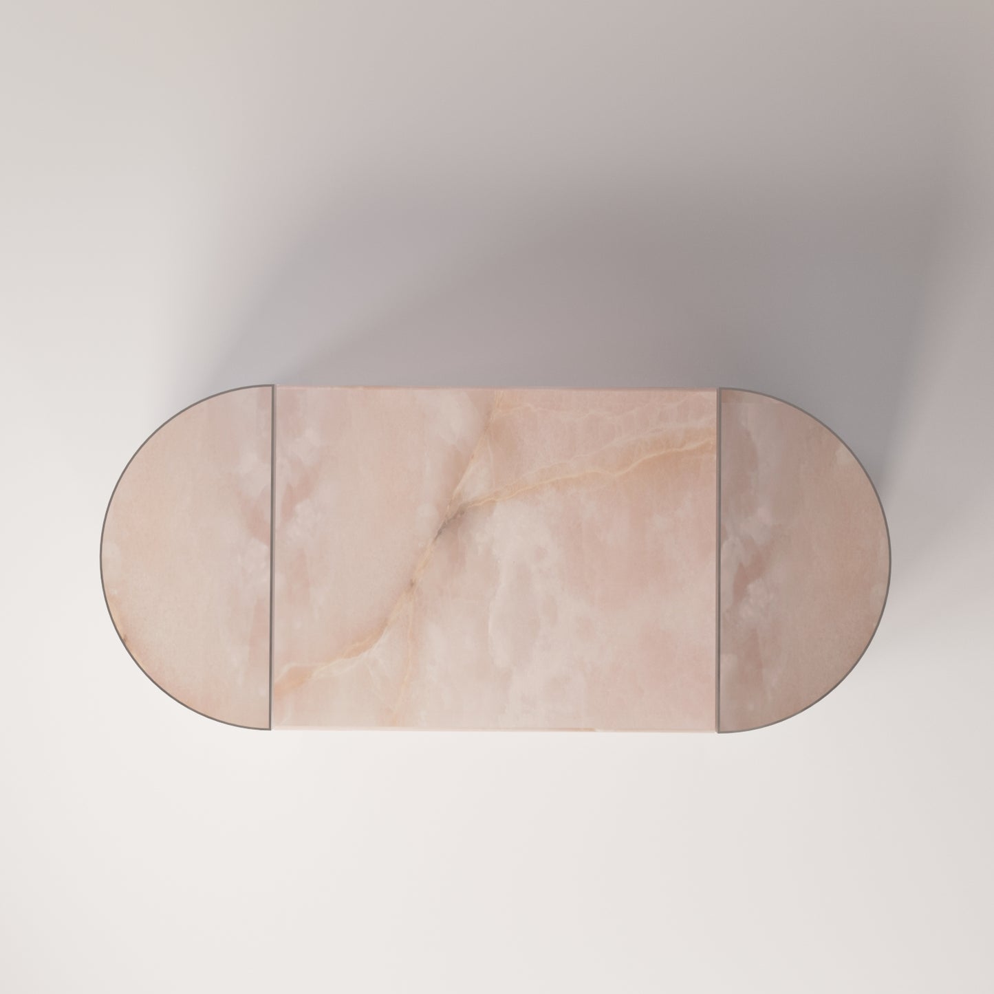Mirror Stainless Steel / Pink Onyx