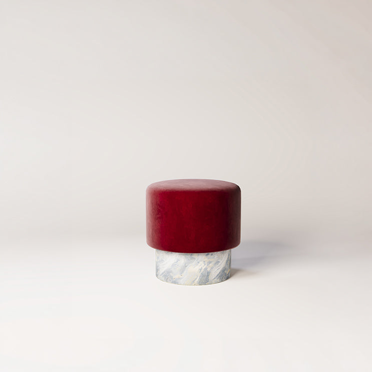 Blue Lumen & Dark Red Burgundy