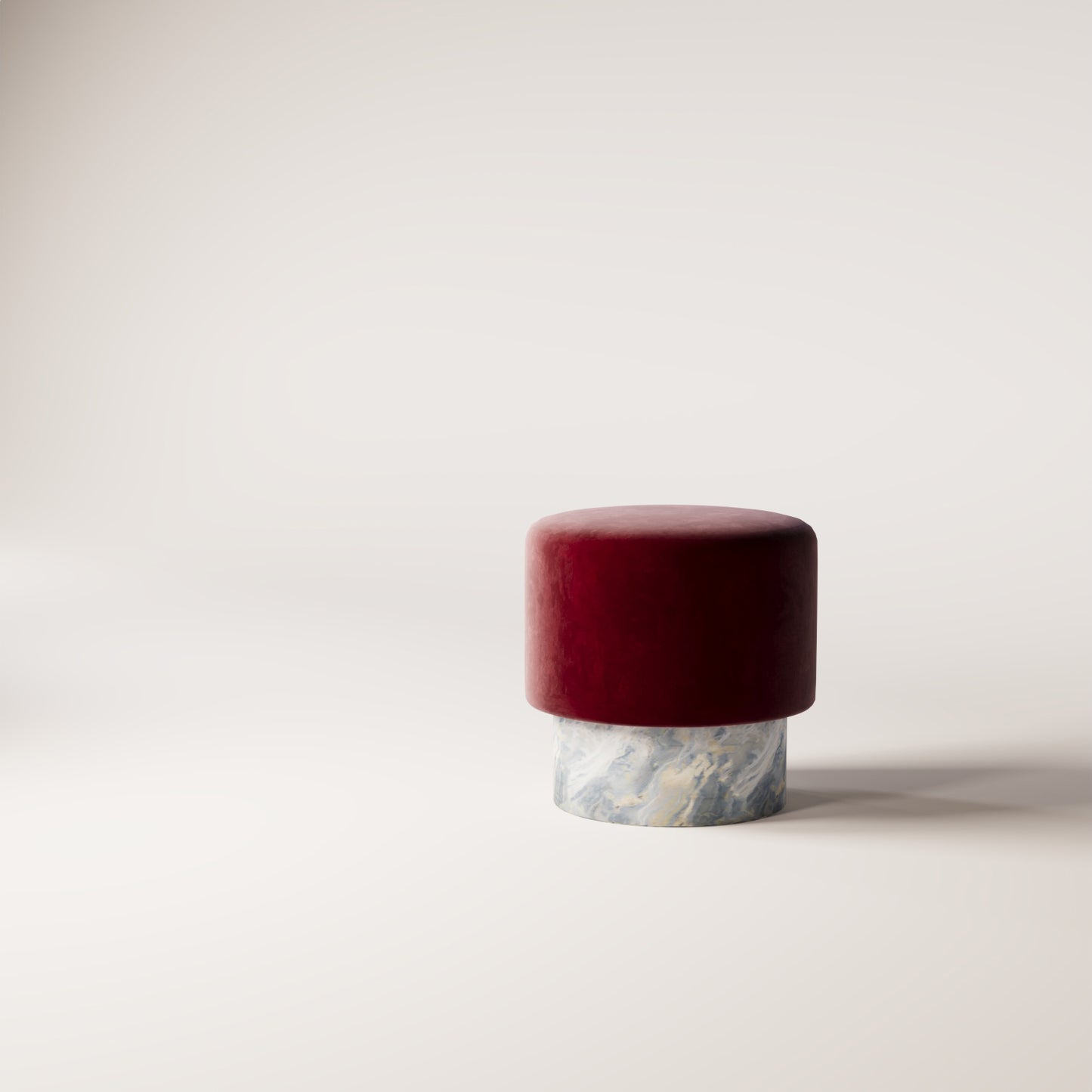 Blue Lumen & Dark Red Burgundy