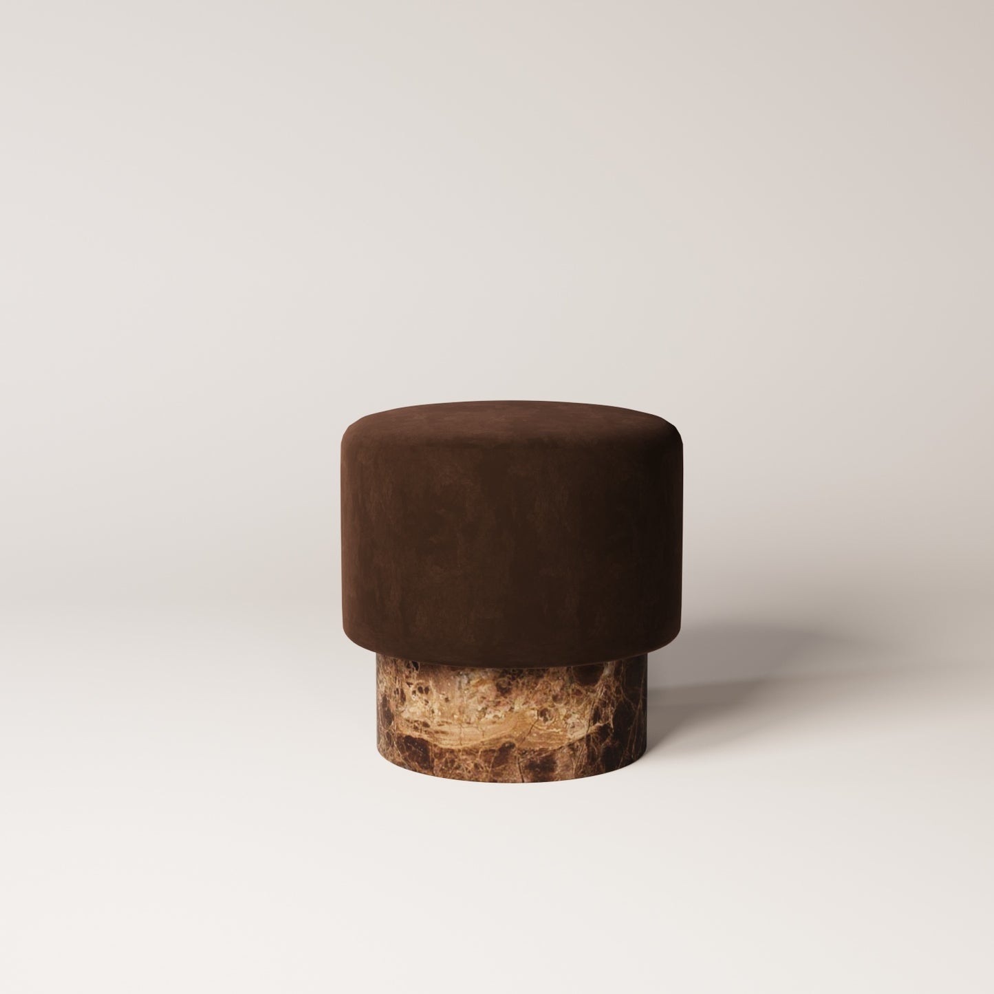 Dark Brown Emperador / Chocolate Brown Velvet