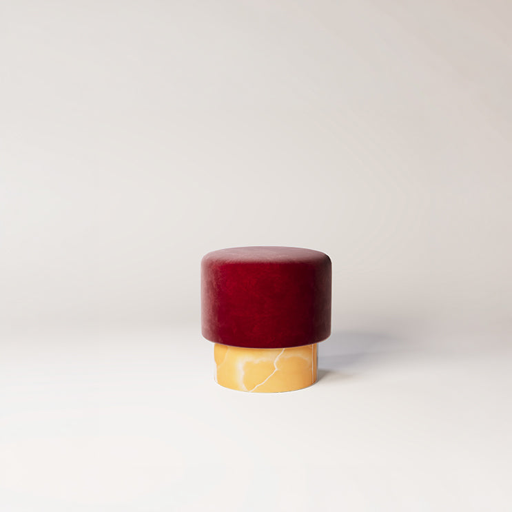 Orange Onyx & Dark Red Burgundy