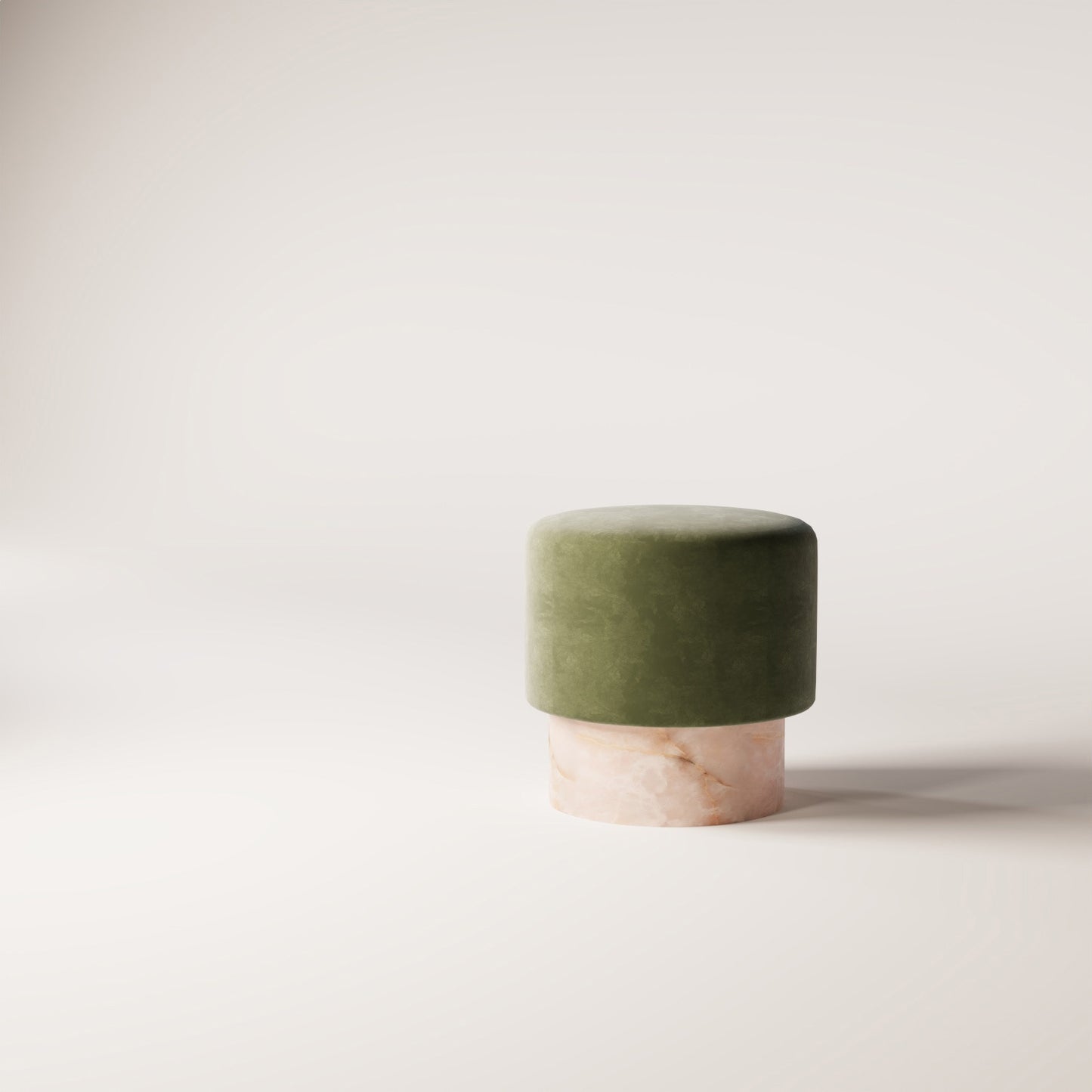 Pink Onyx & Olive Green