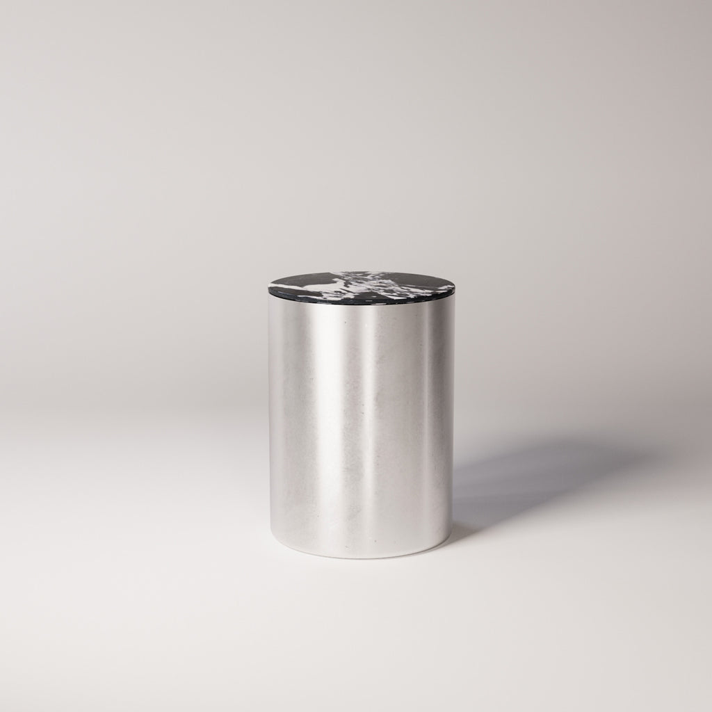 Mirror Stainless Steel / Noir Antique