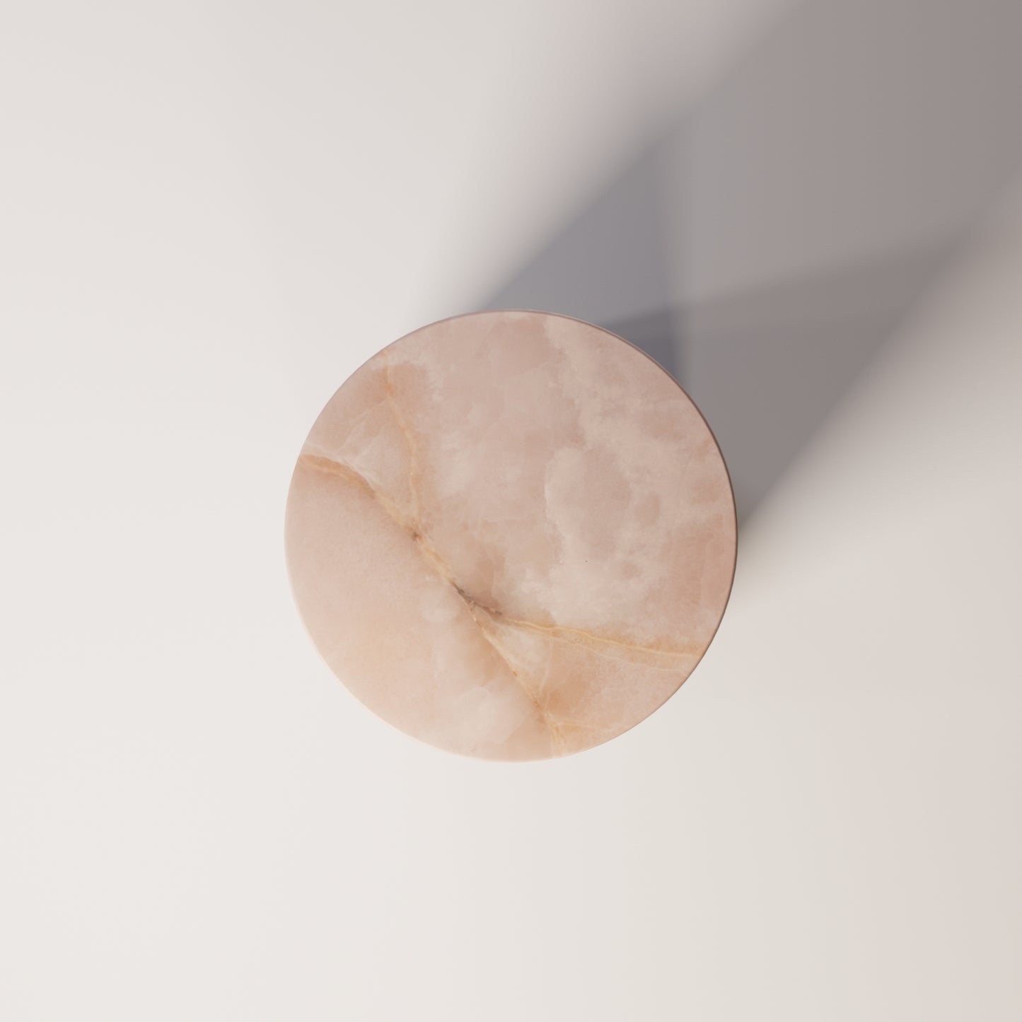 Brushed Stainless Steel / Pink Onyx