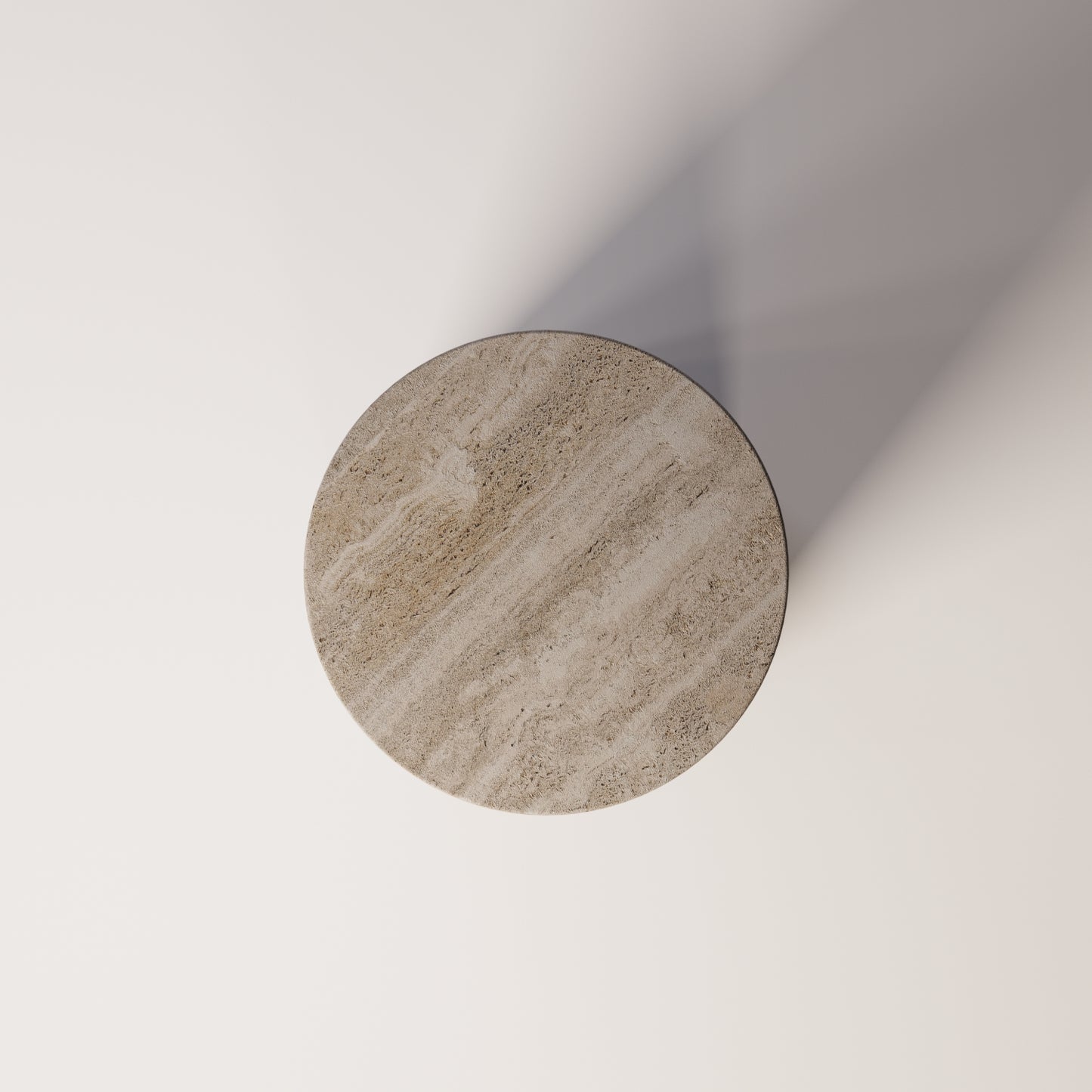 Brushed Stainless Steel / Travertine